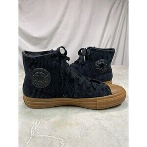 Converse All Star M 6.5 W 8.5  Chuck Taylor Pro Black Corduroy Hi Skate Shoes